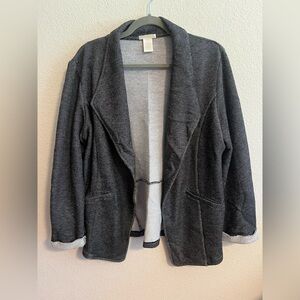 Matty M Gray Cardigan Size XL